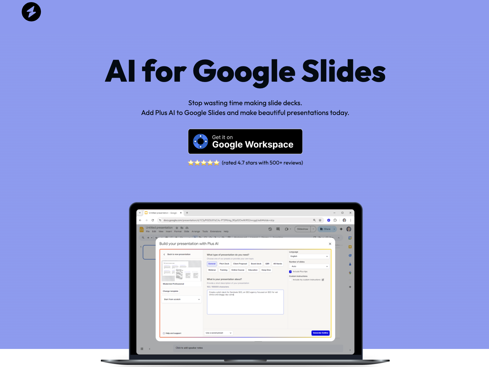AI for Google Slides 