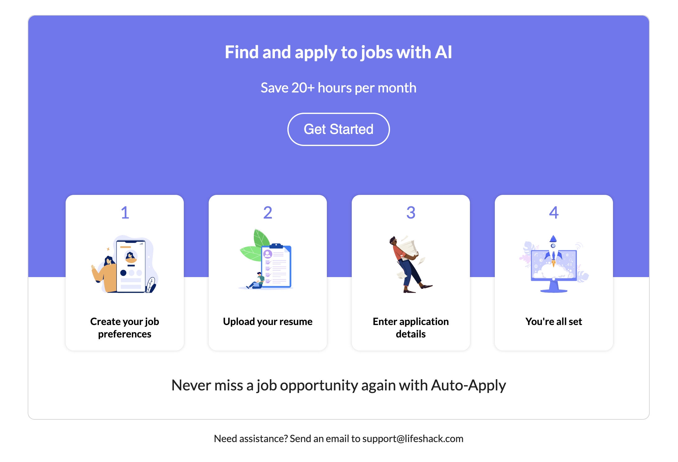 LifeShack Find and apply to jobs with AI