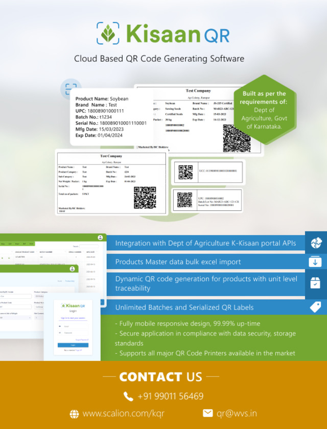 Kisaan QR Info about Kisaan QR