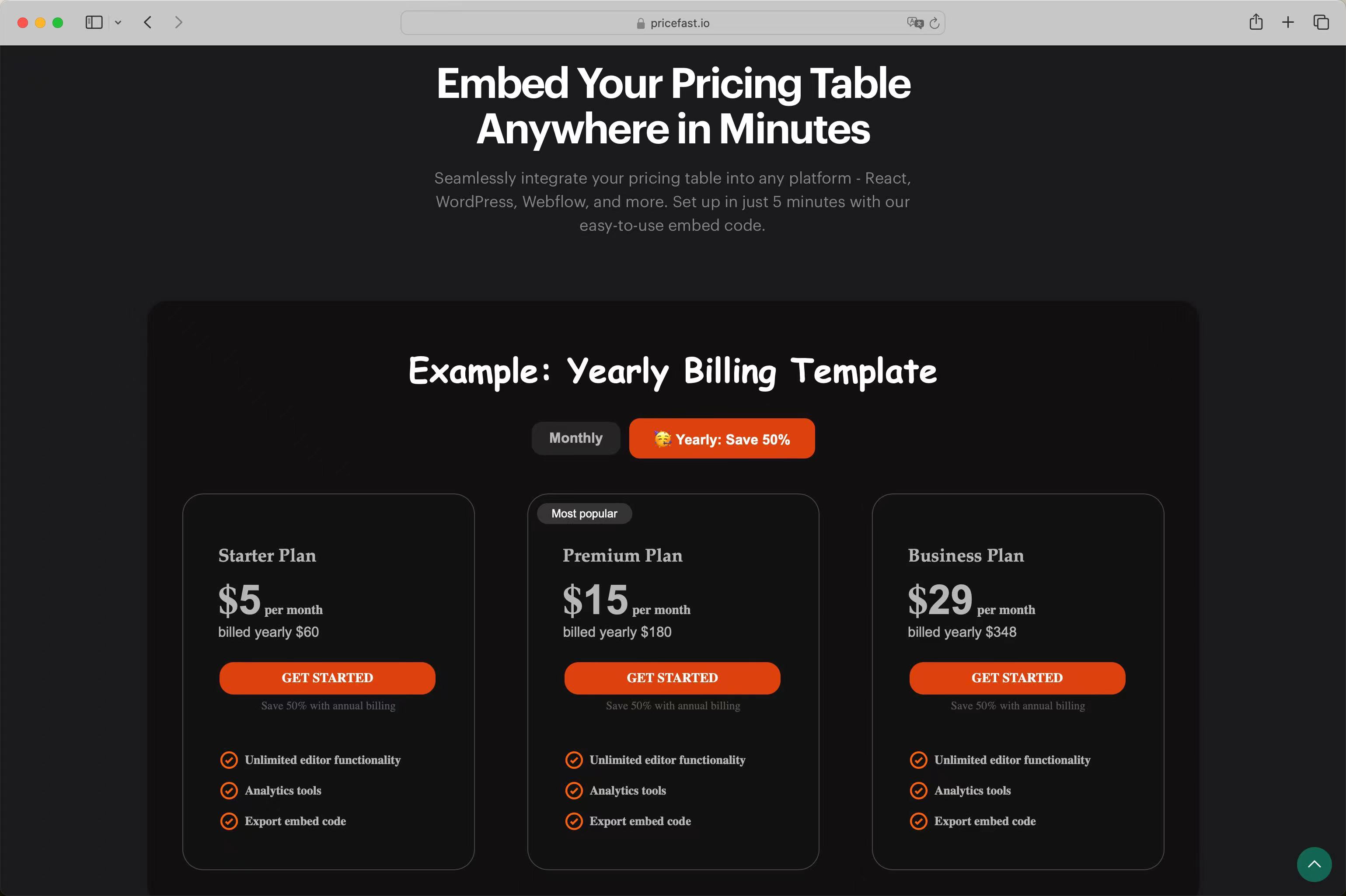 PriceFast.io 