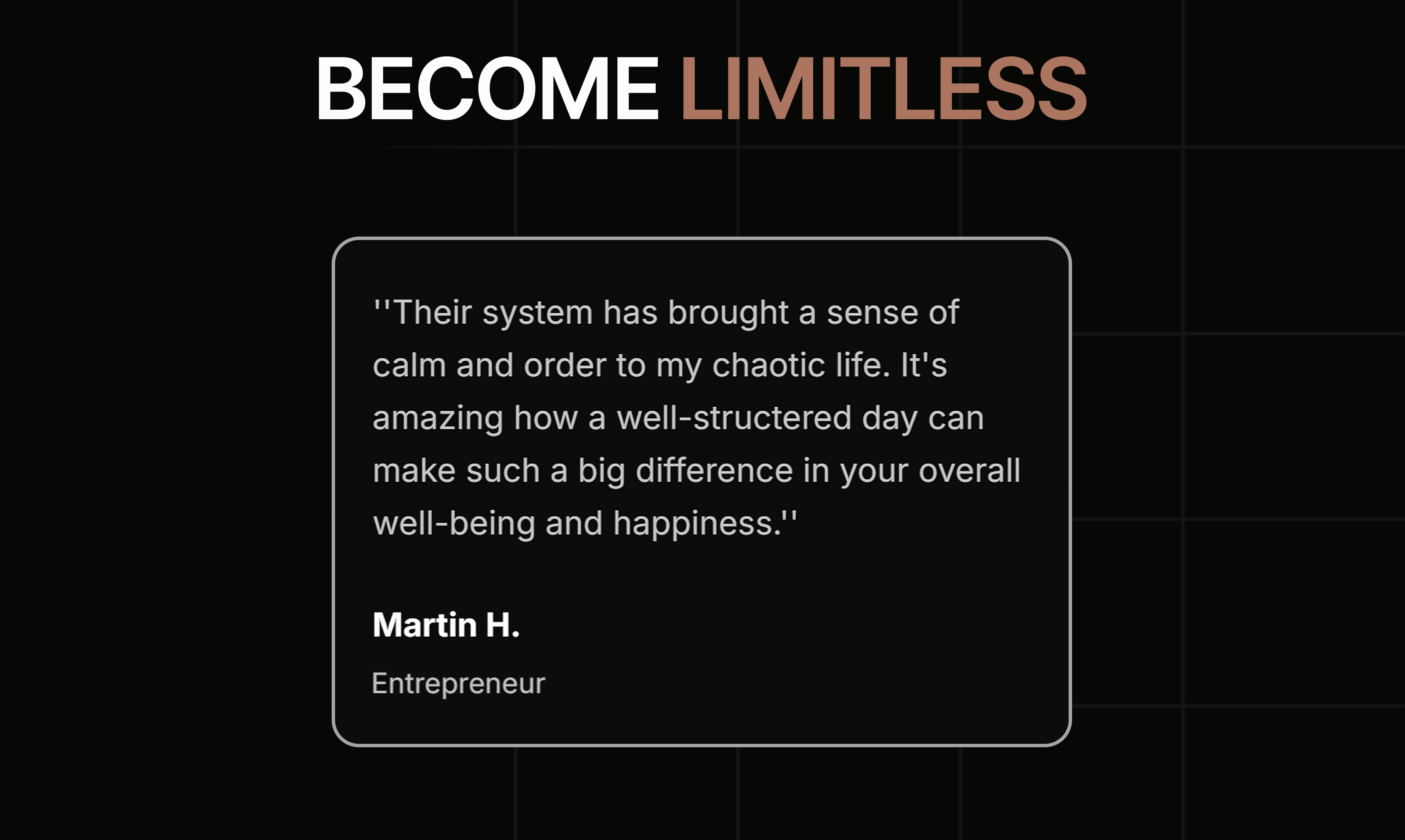 Limitless Operator 