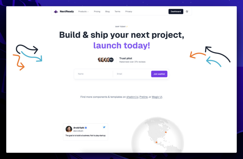 NextReady Landing Page