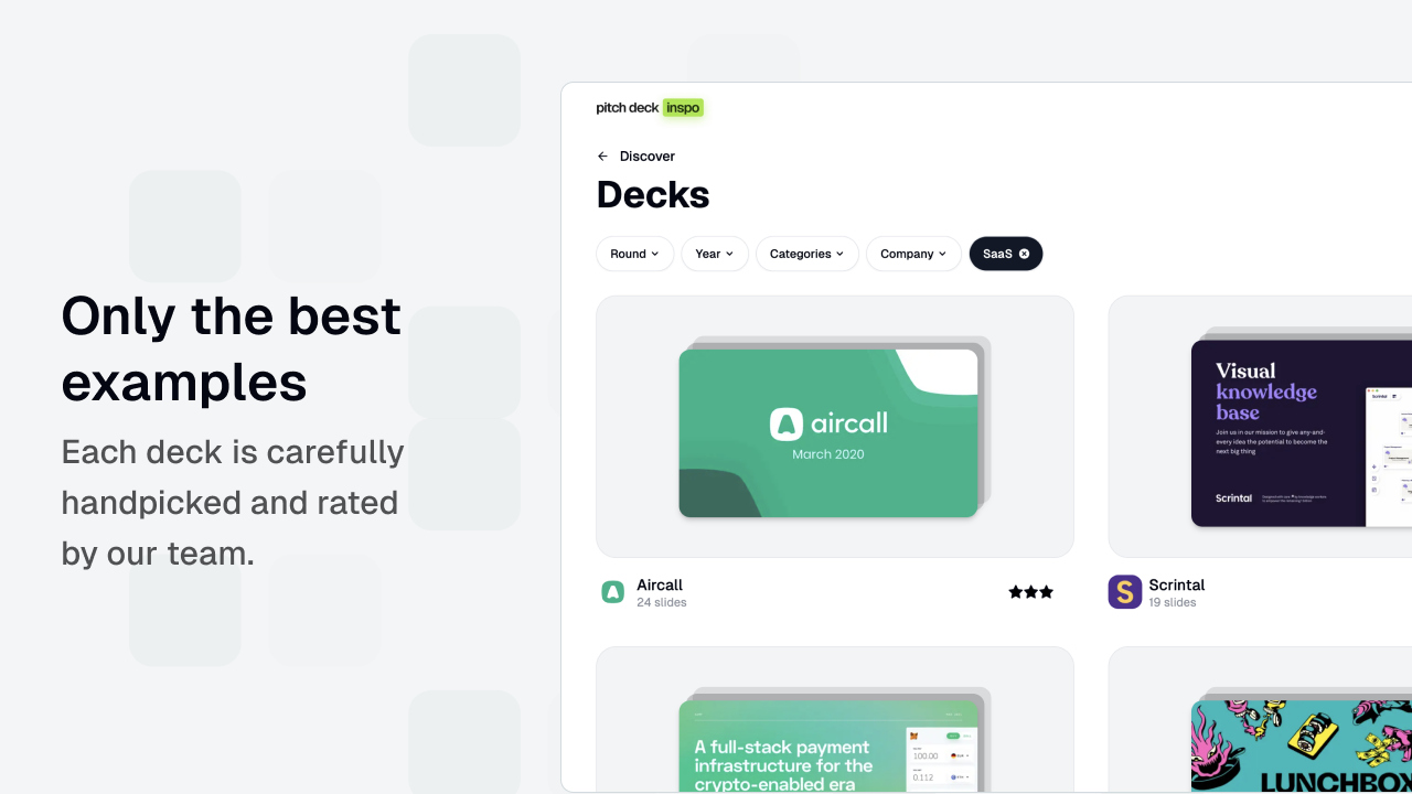 Pitch Deck Inspo Handpicked Examples