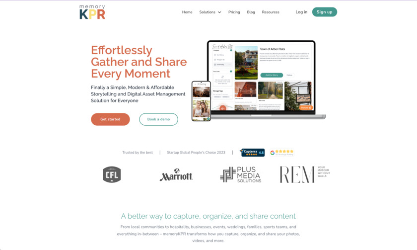 memoryKPR Landing Page