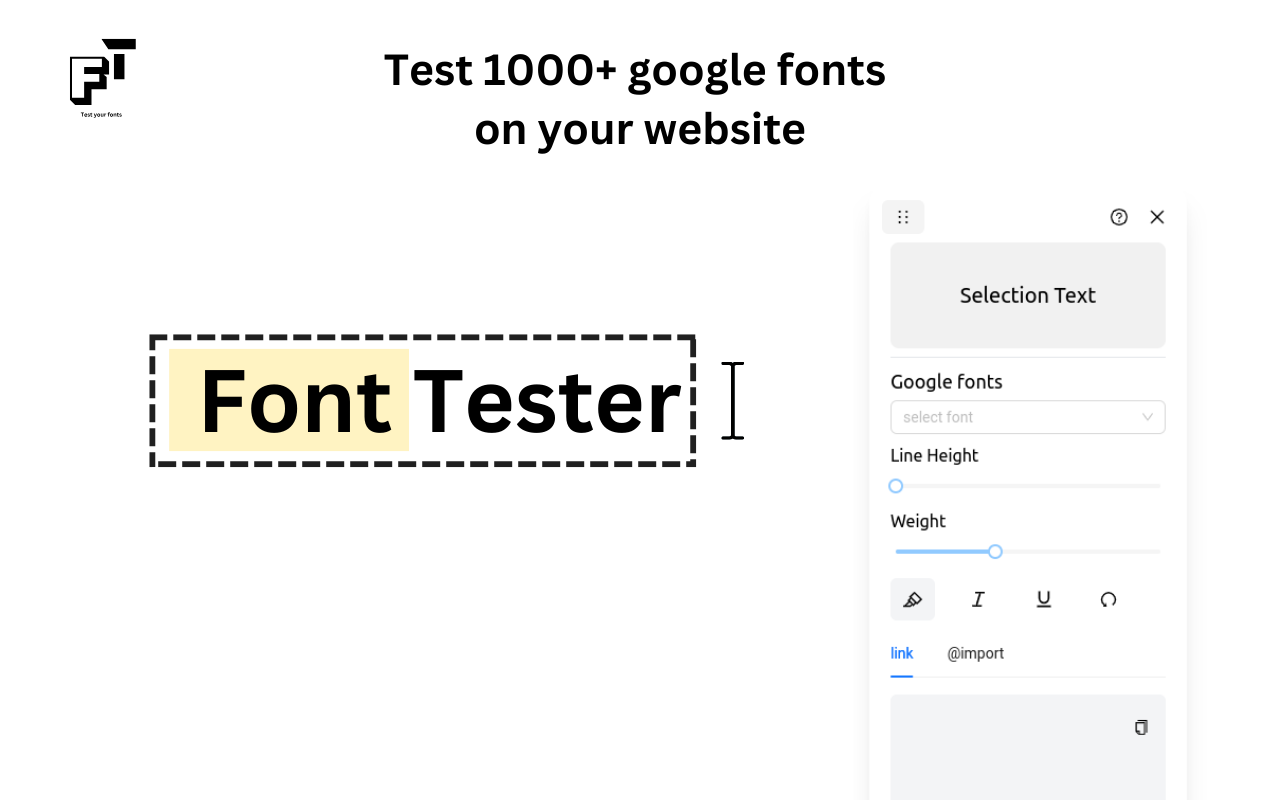 Font Tester Test 1000+ fonts on any website