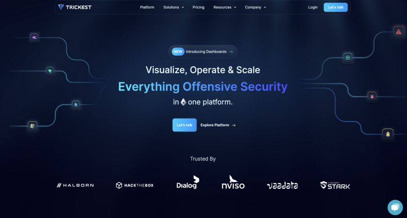 Trickest Homepage
