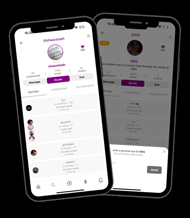 Muslamica App profile