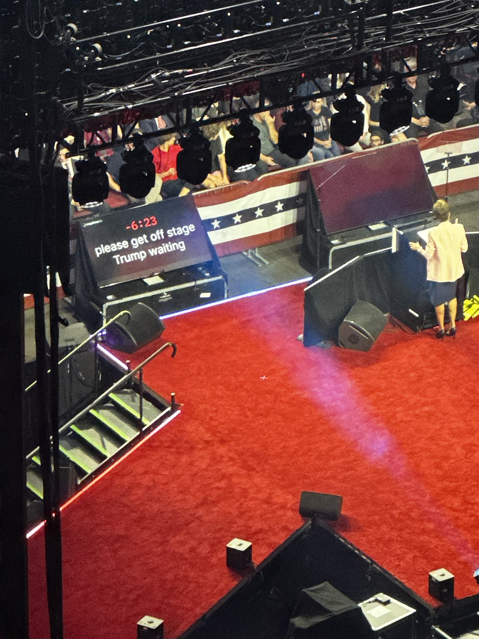 stagetimer.io Used at the Trump rally in Arizona