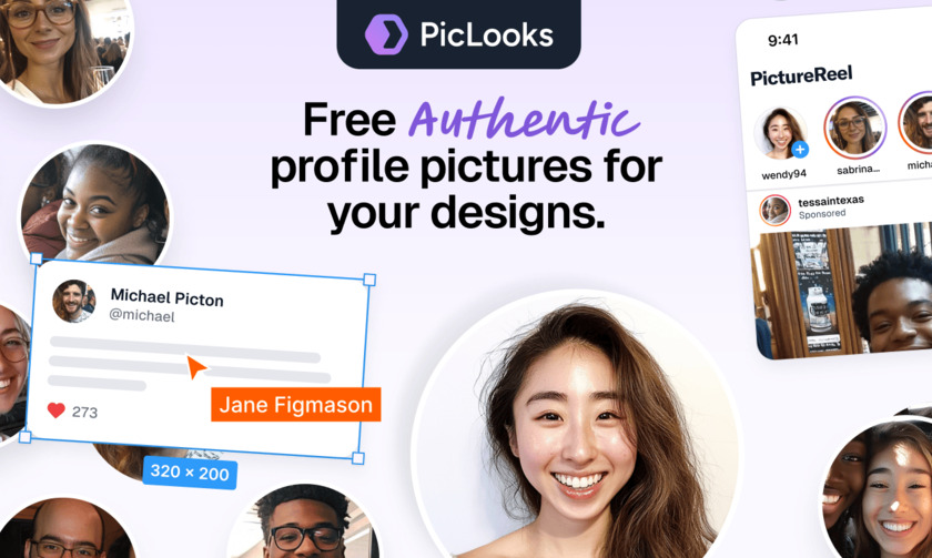 PicLooks Avatars Landing Page