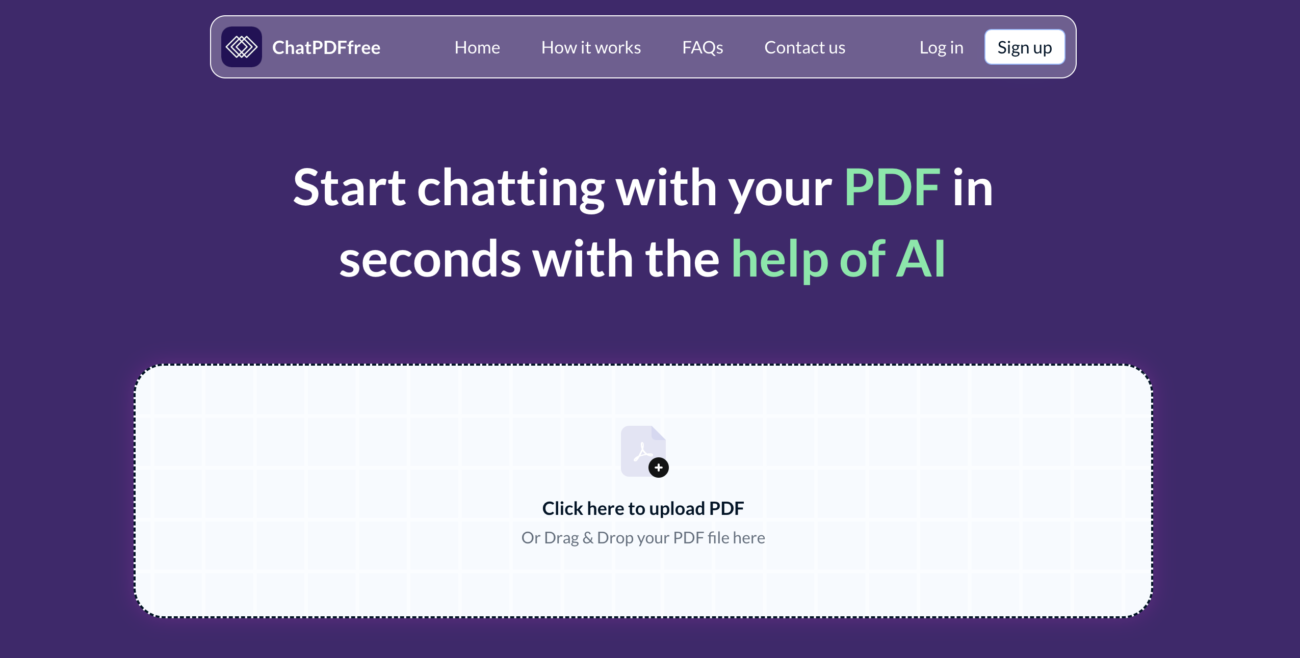 Chat-PDF.net Home Page