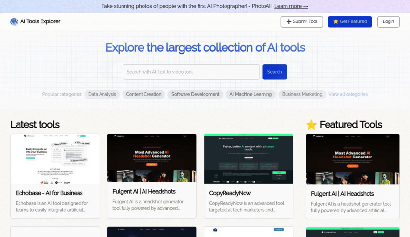All The AI Tools Landing Page