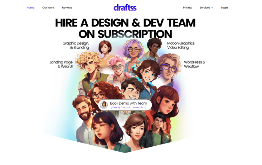 Draftss Your Design & Dev Team on Subscription