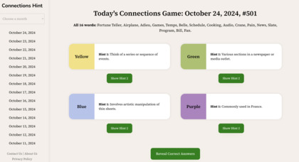 Connections Hint image