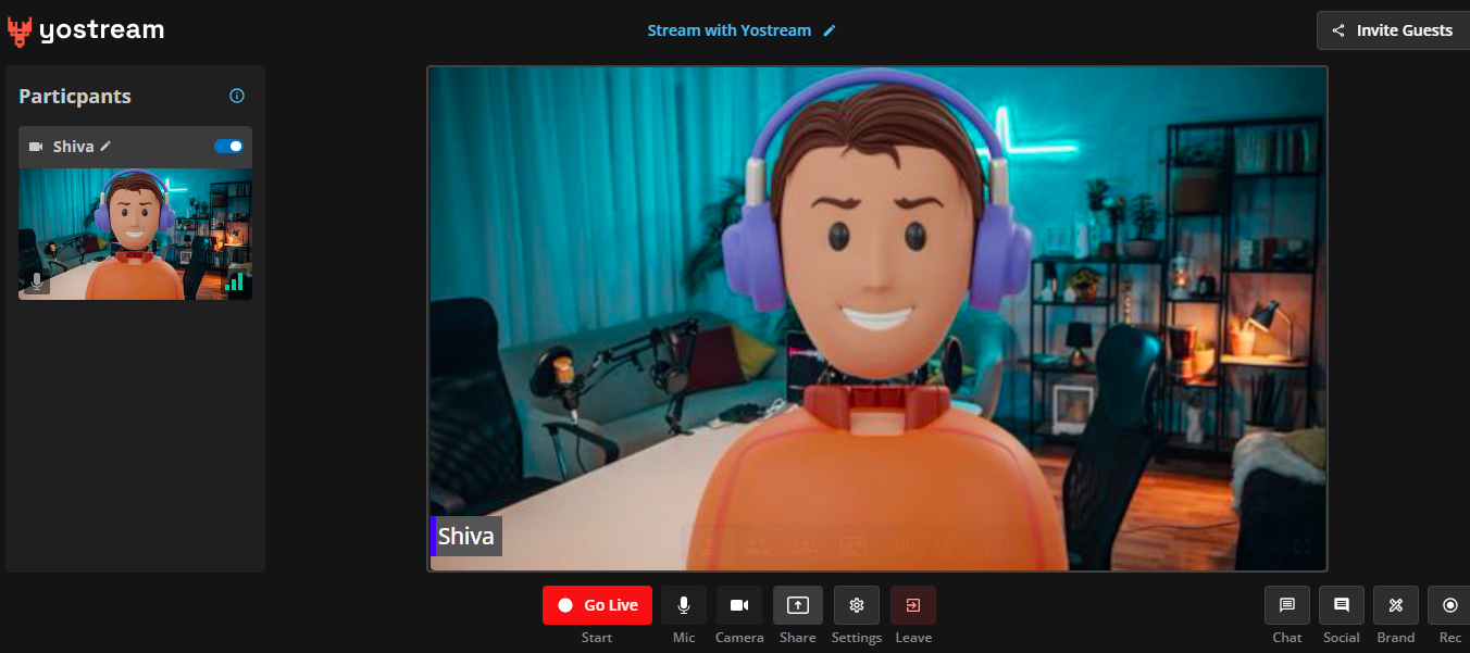 Yostream.io Yostream Studio