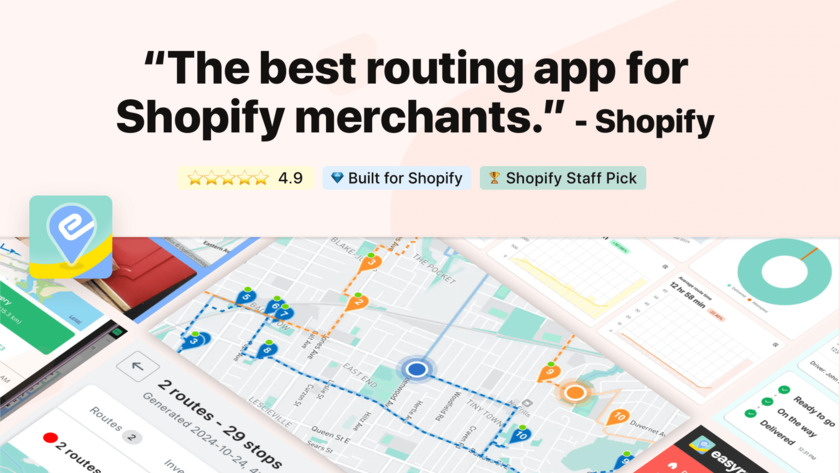 EasyRoutes Landing Page