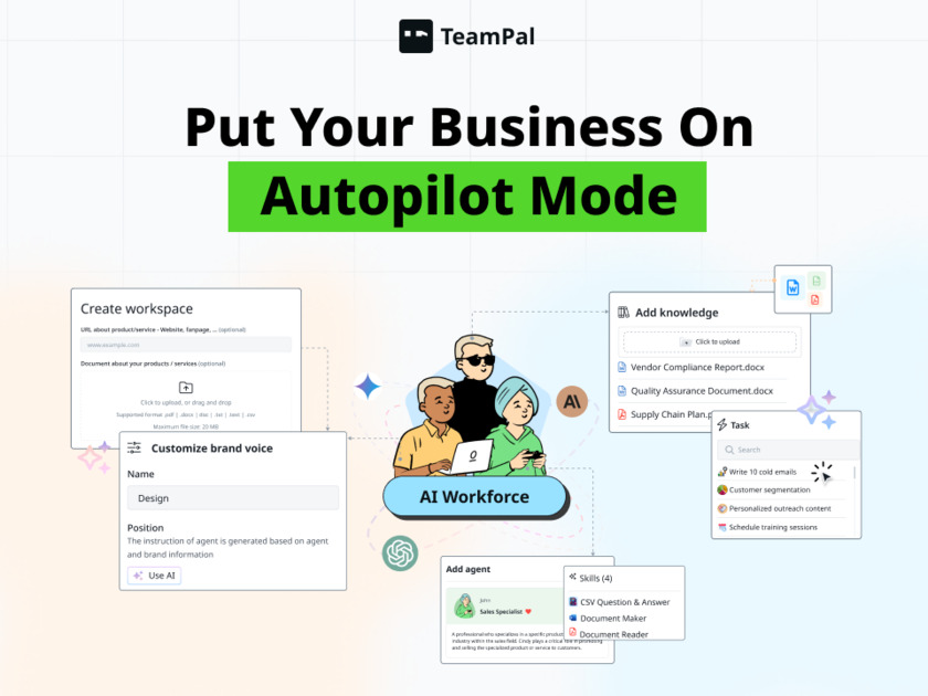 TeamPal.ai Landing Page