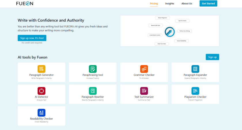 Fueon Landing Page