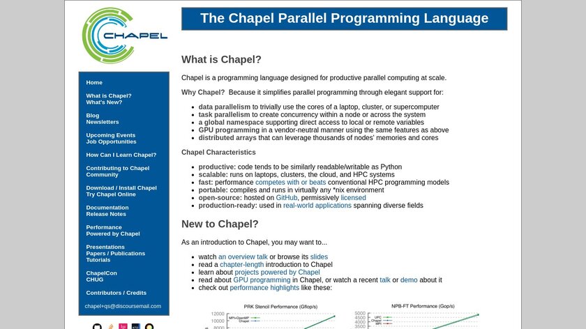 Chapel Landing Page