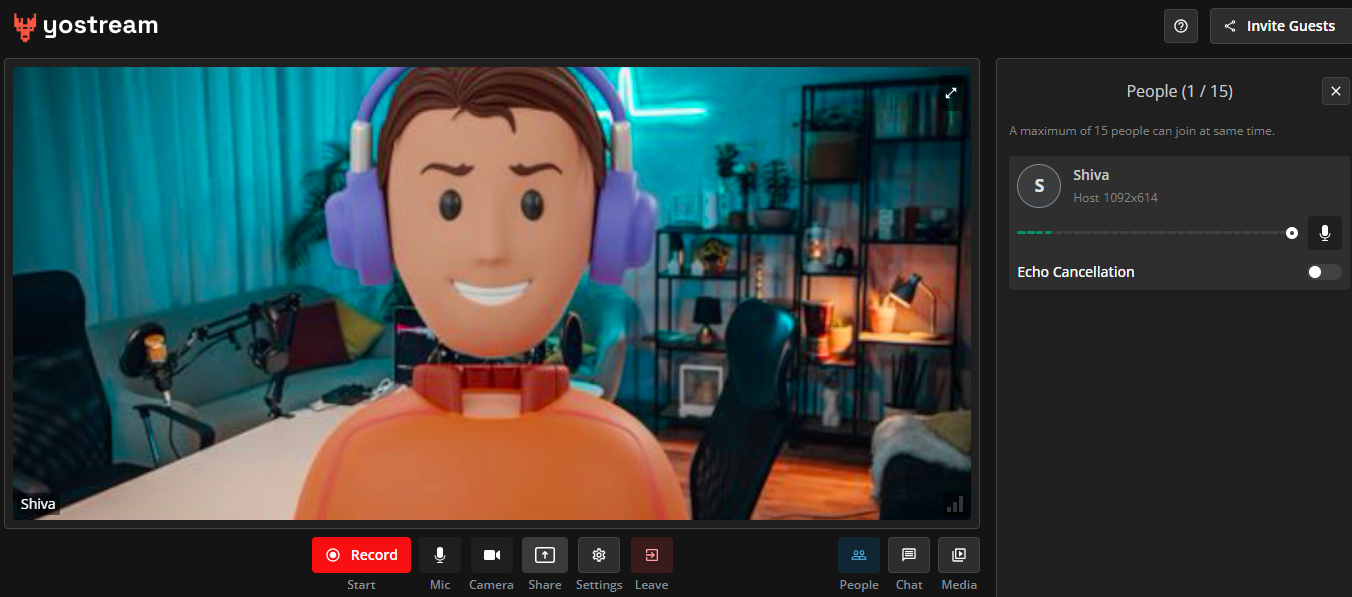 Yostream.io Podcast Studio