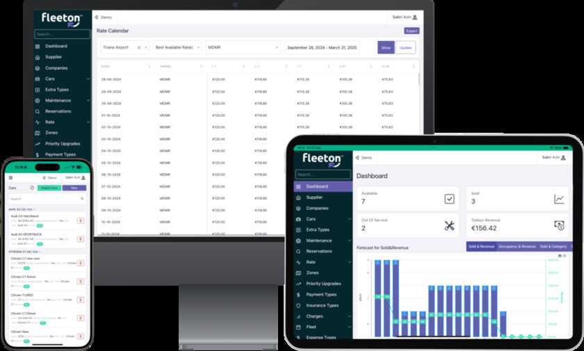 FleetON App Manager - configures the whole ecosystem