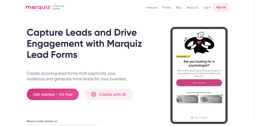 Marquiz Landing Page
