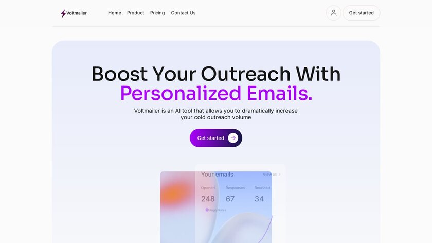 Voltmailer Landing Page