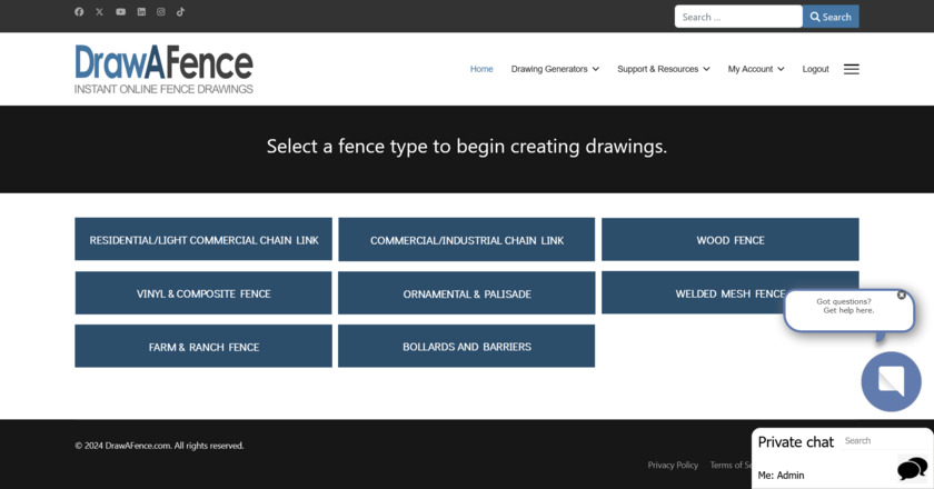 Draw A Fence User friendly navigation