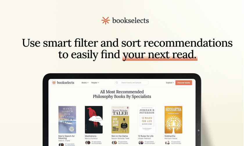 BookSelects Landing Page