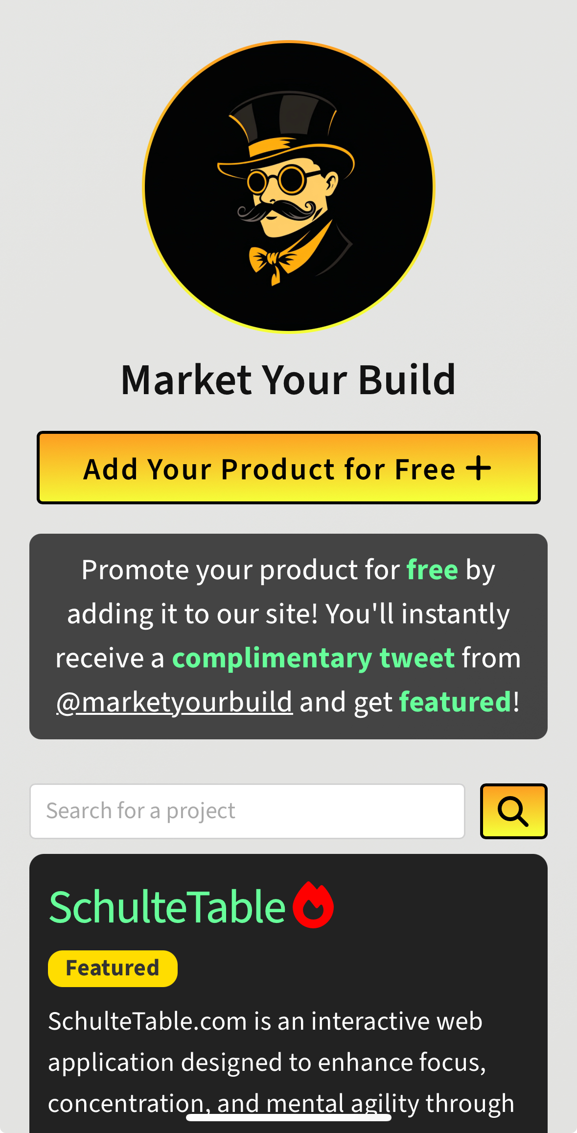 Market Your Build 