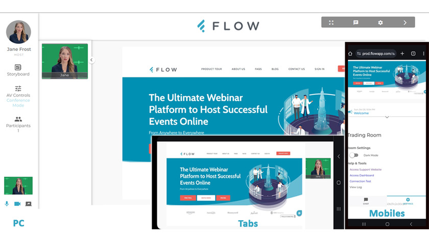Flow Webinars Landing Page