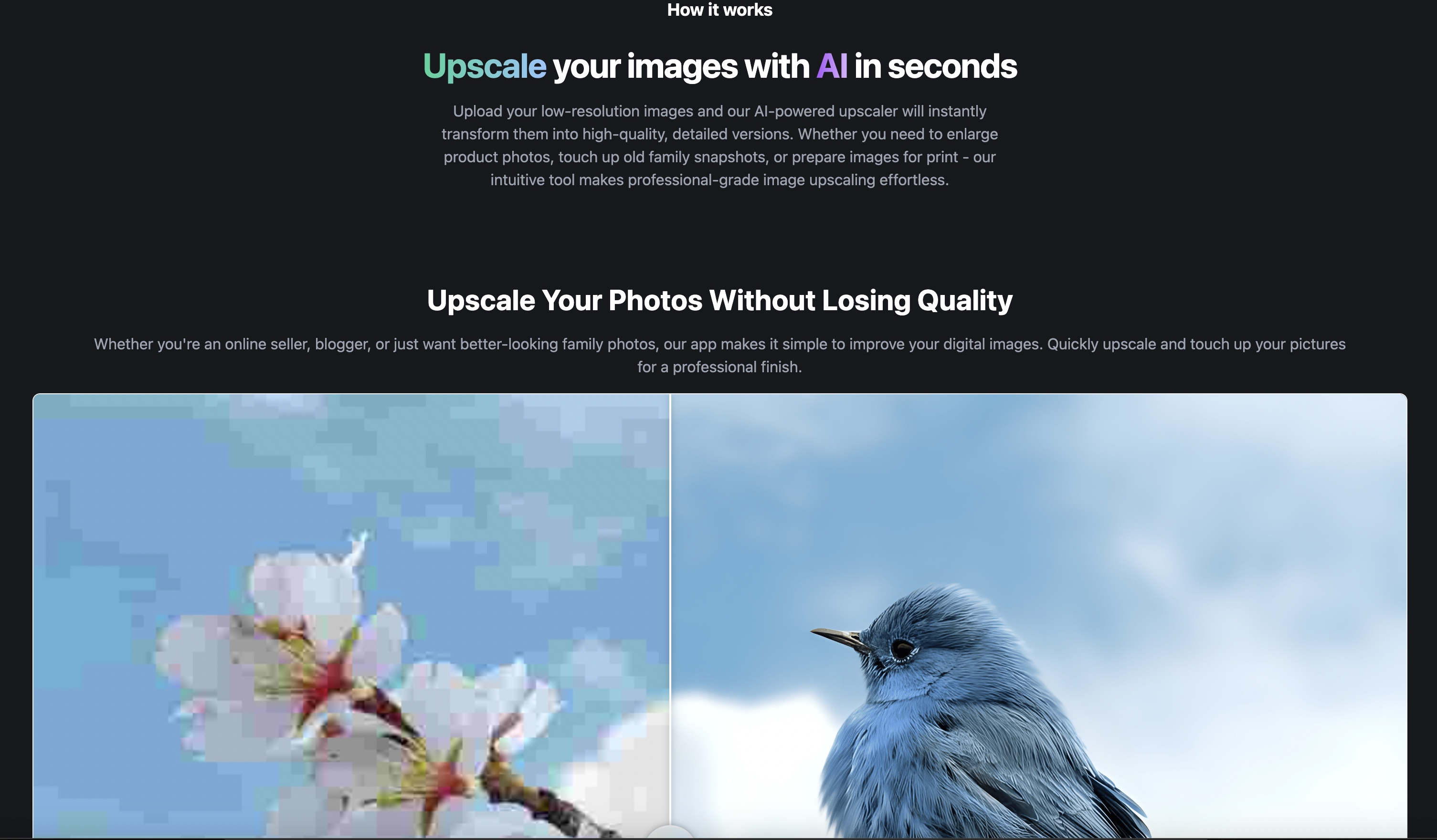 imageUpscaler.io photo enhancer