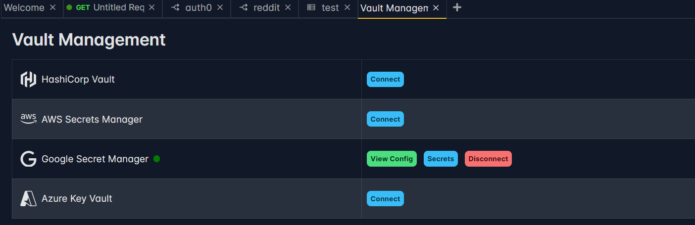 KeyRunner Vault management