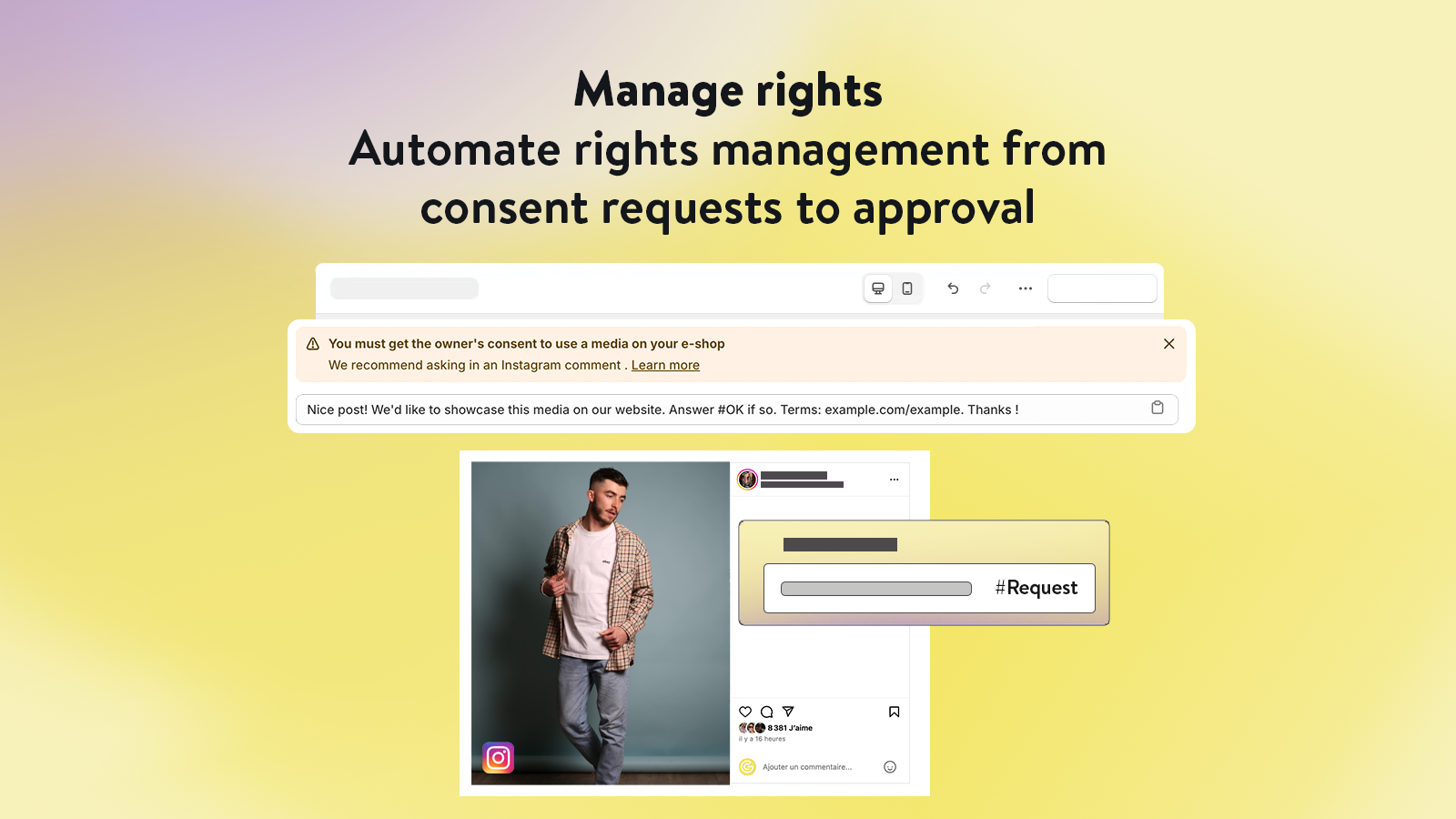 Getclother User Generated Content Manage rights
