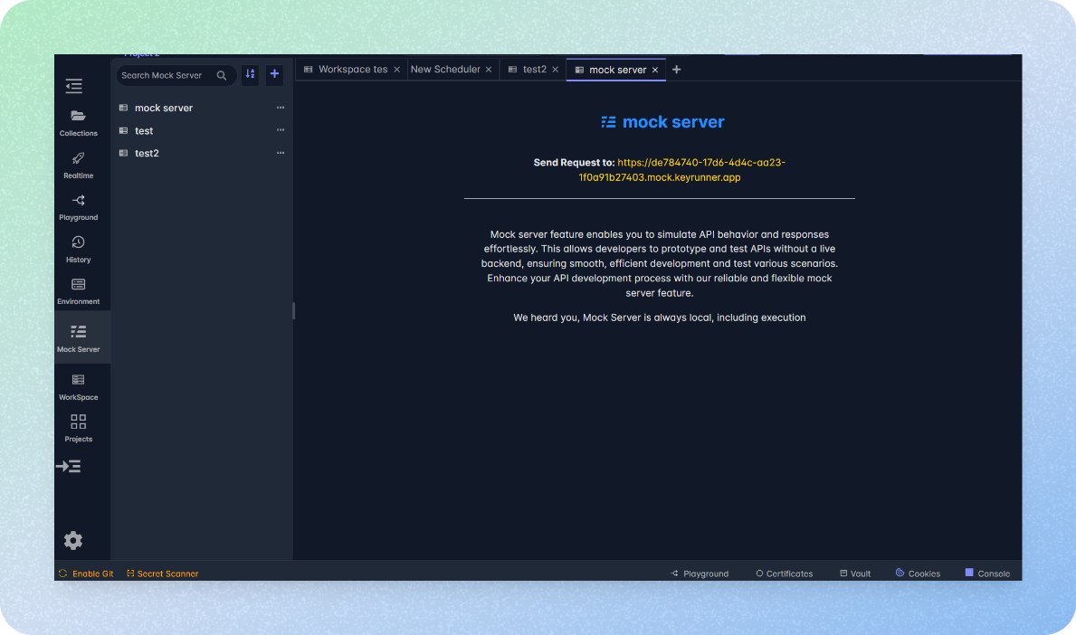 KeyRunner Mock servers