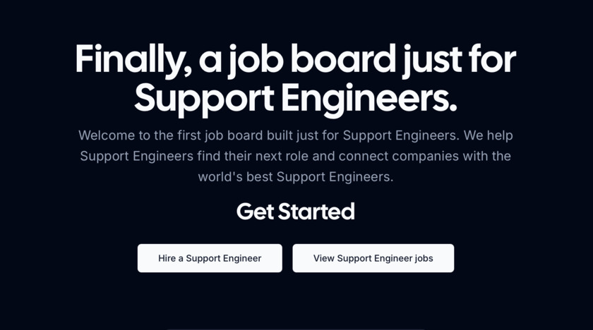 Support Engineer Pro Landing Page