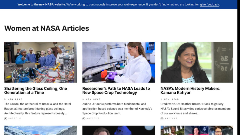 Open NASA Landing Page