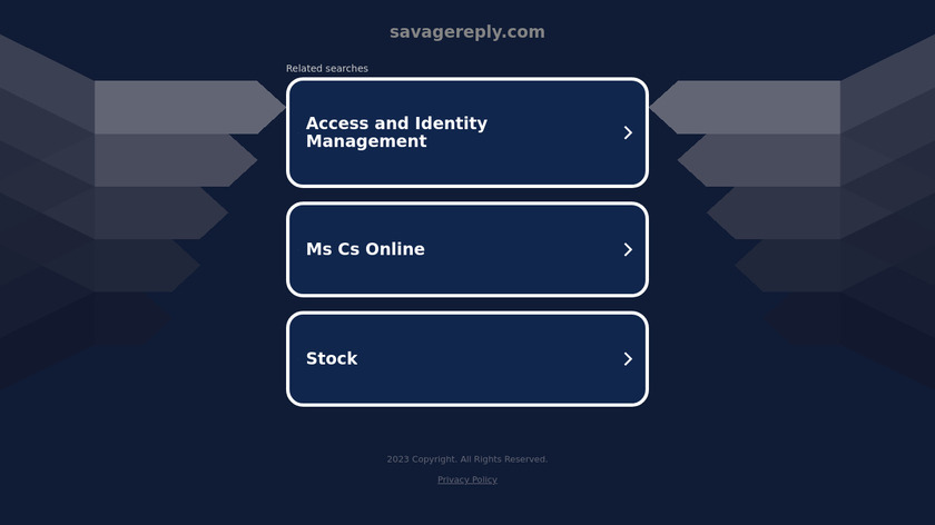 Savage Reply Landing Page