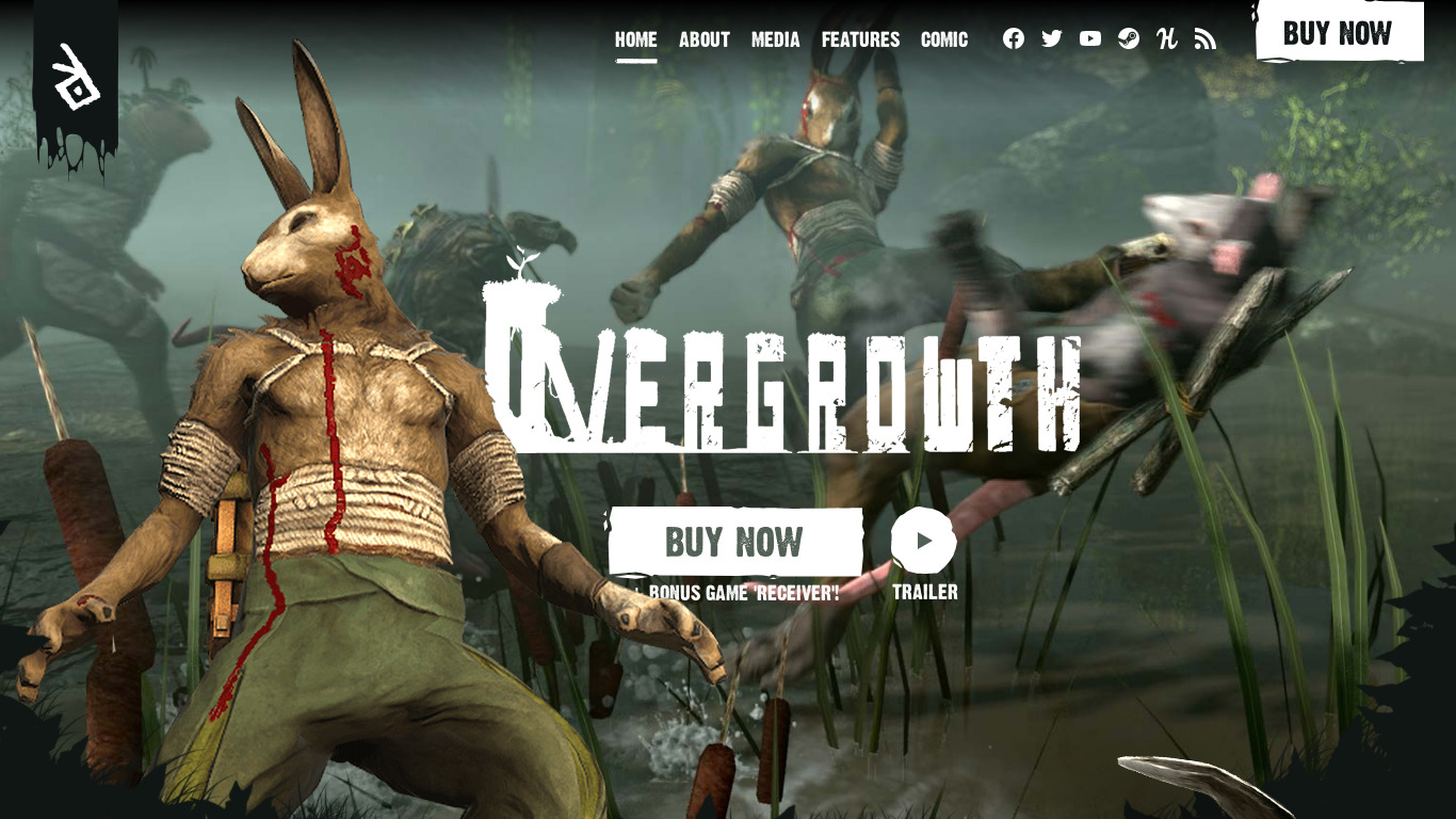 Overgrowth Landing page