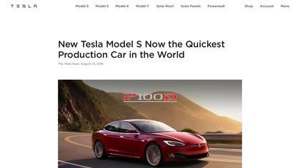 Tesla Model S P100D image