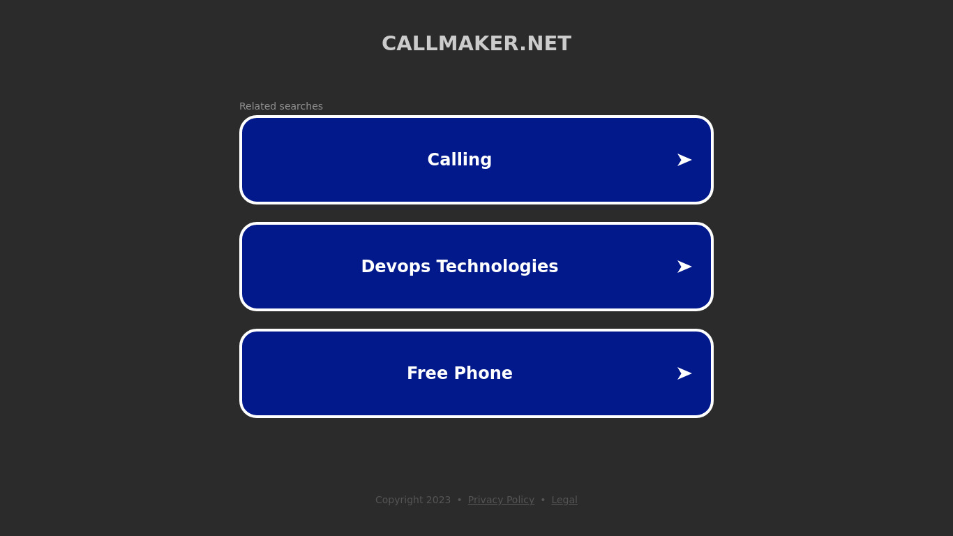 Callmaker for Slack Landing page