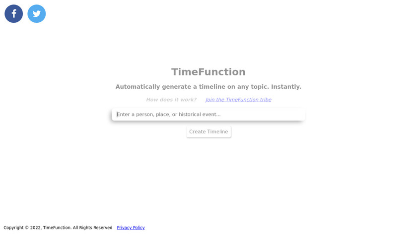 TimeFunction Landing Page