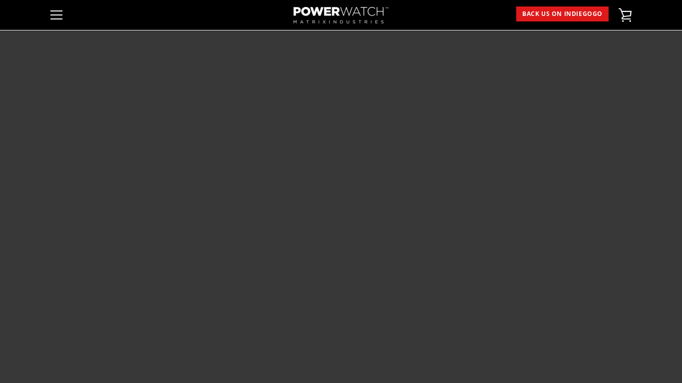PowerWatch X Landing page