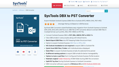 SysTools DBX Converter image