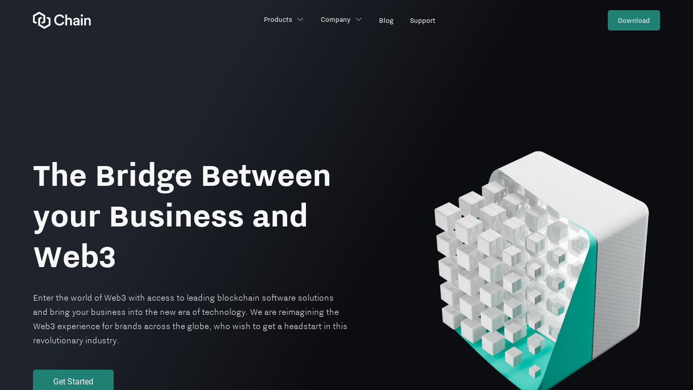 Chain Landing page