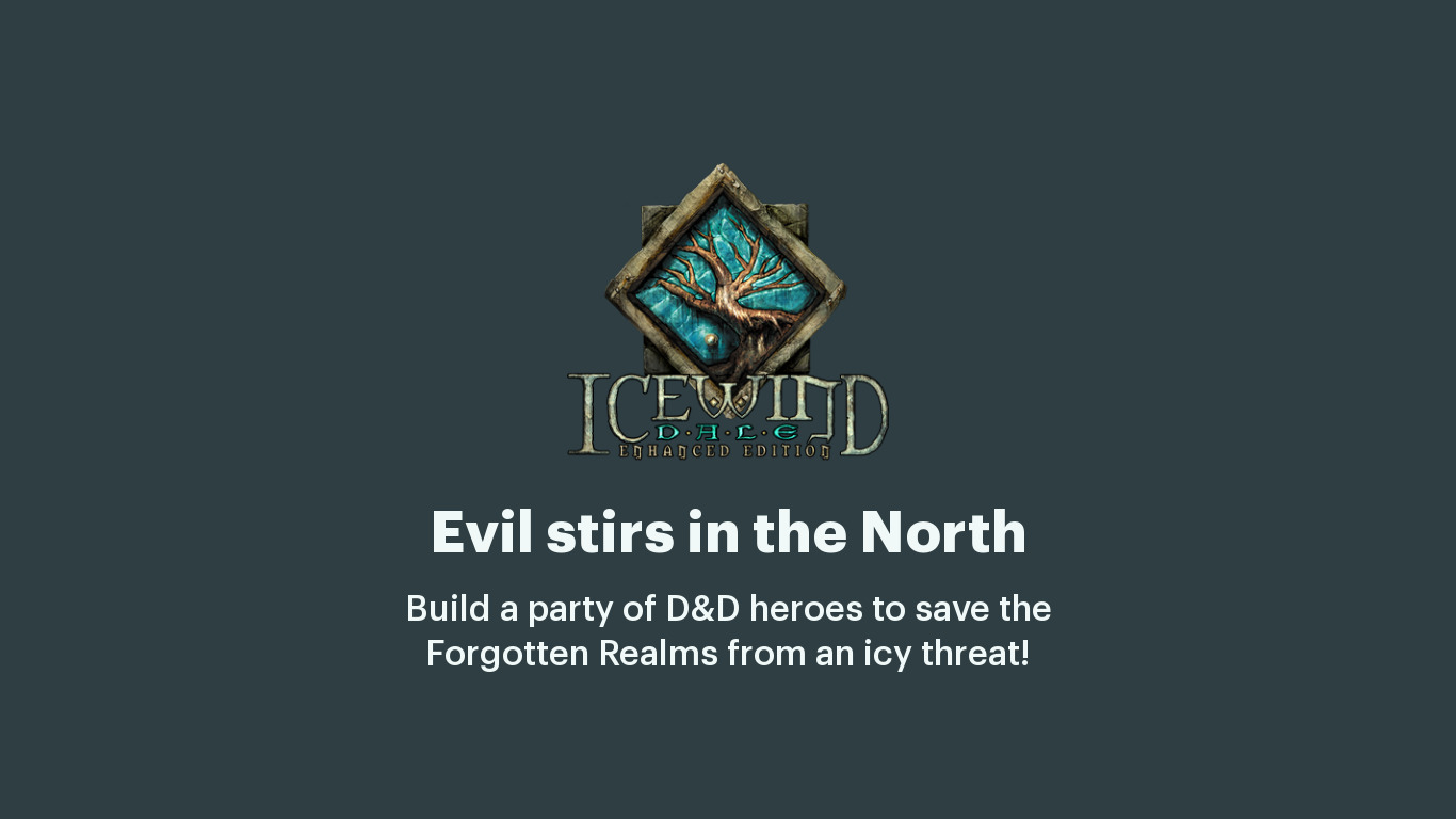 Icewind Dale Landing page