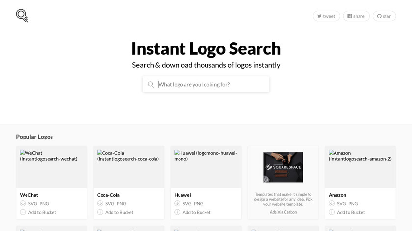Instant Logo Search Landing Page