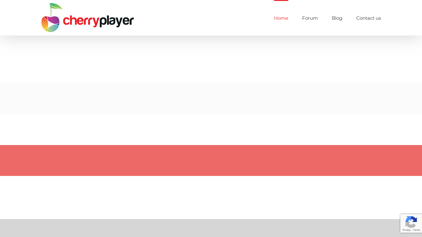 CherryPlayer Landing page