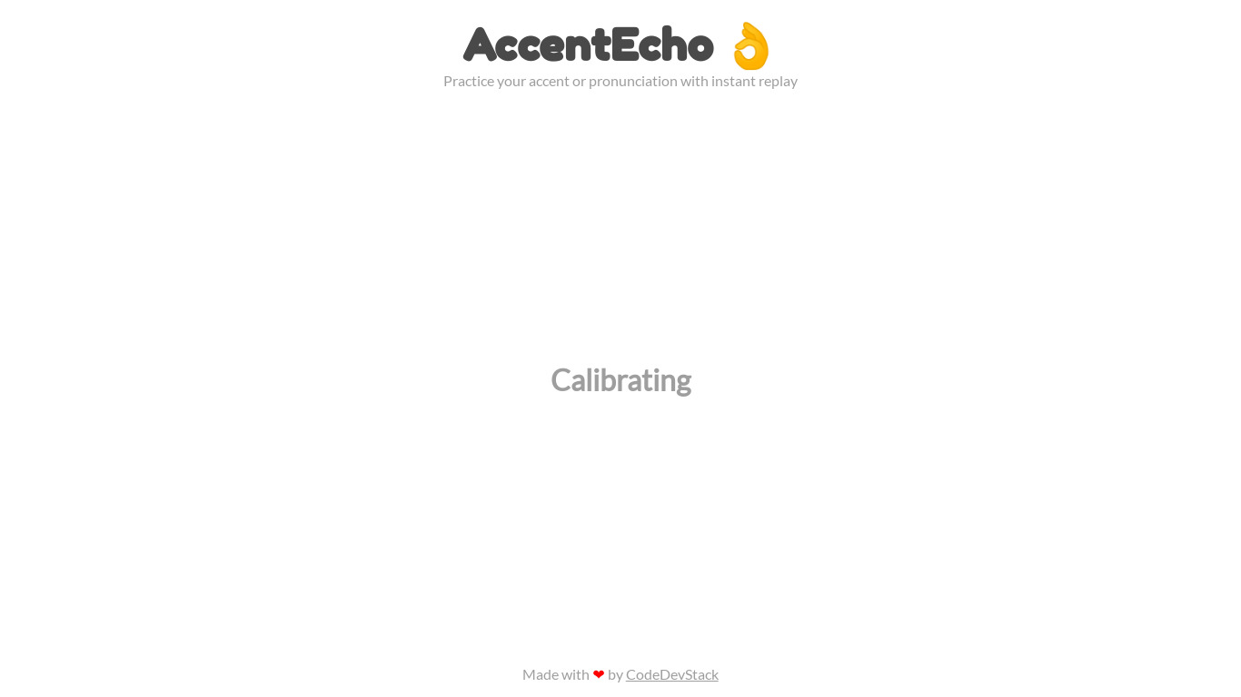 AccentEcho Landing page