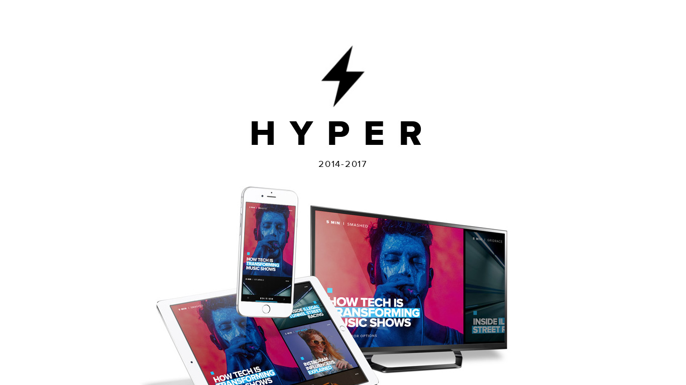 HYPER for iPhone Landing page