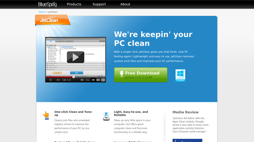 JetClean Landing Page
